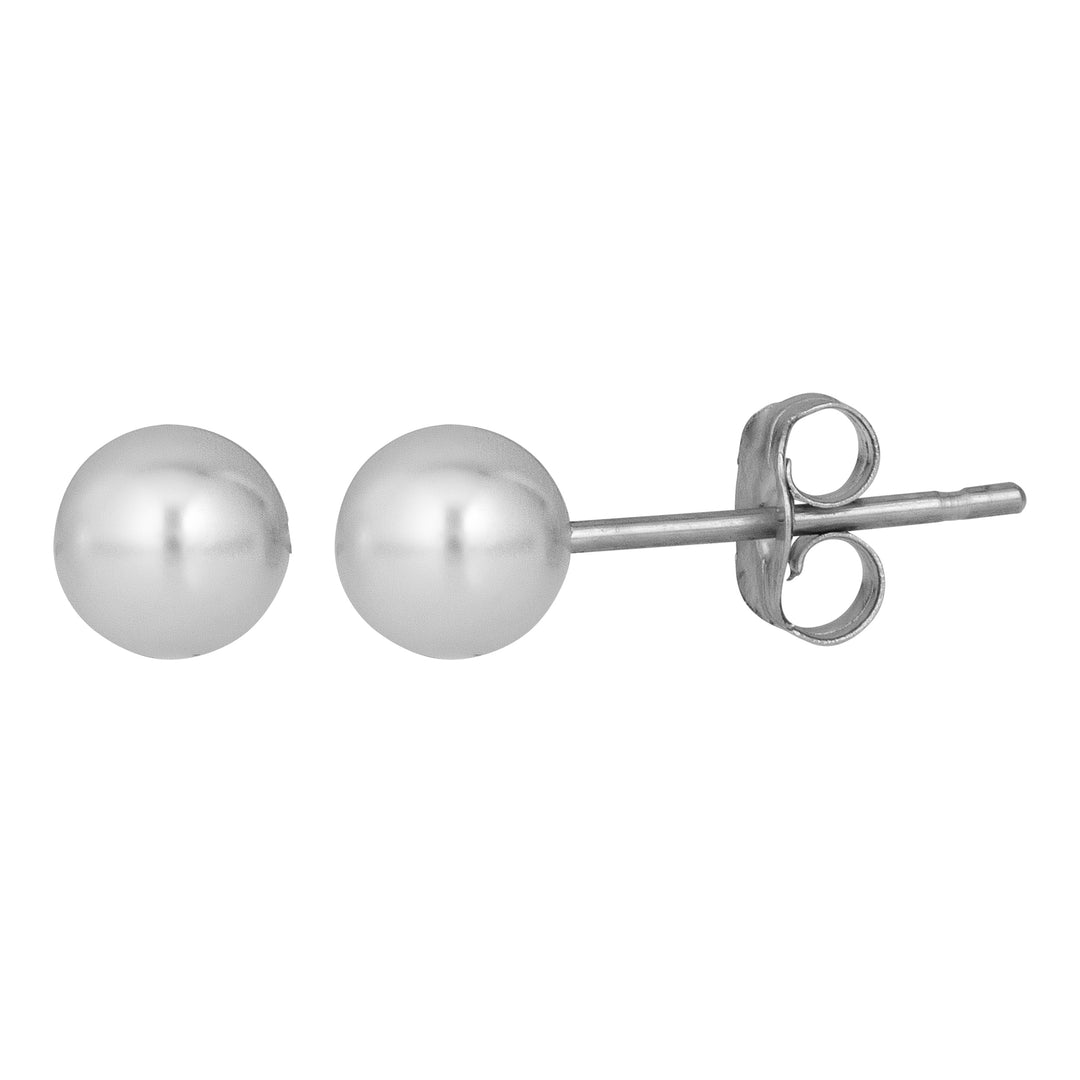 14K Gold 7MM Pearl Stud Earring