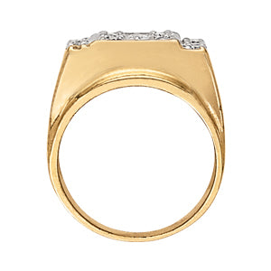 Mens 1 CT Platinum Diamond Fashion Ring