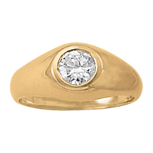 14K White Gold 1ct Diamond Solitaire Ring
