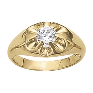 Platinum 1 ct tw Solitaire Diamond Ring