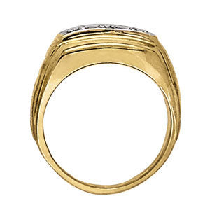 14K White Gold 1ctw Round Diamond Three-Stone Ring