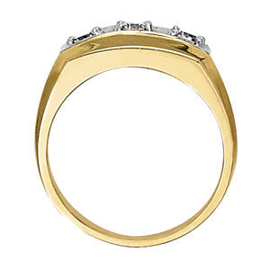 18K White Gold 1 CT Round Diamond 3-Stone Ring