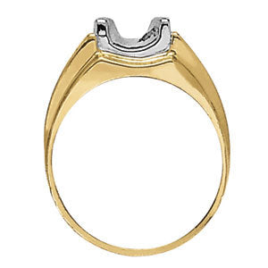18K White Gold 1ct Diamond Mens Solitaire Ring