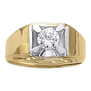 18K White Gold 1 ct tw Solitaire Diamond Ring