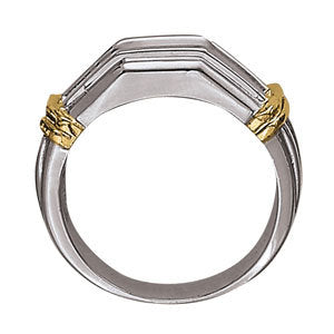 Platinum 1 CT Round Diamond Mens Channel Ring