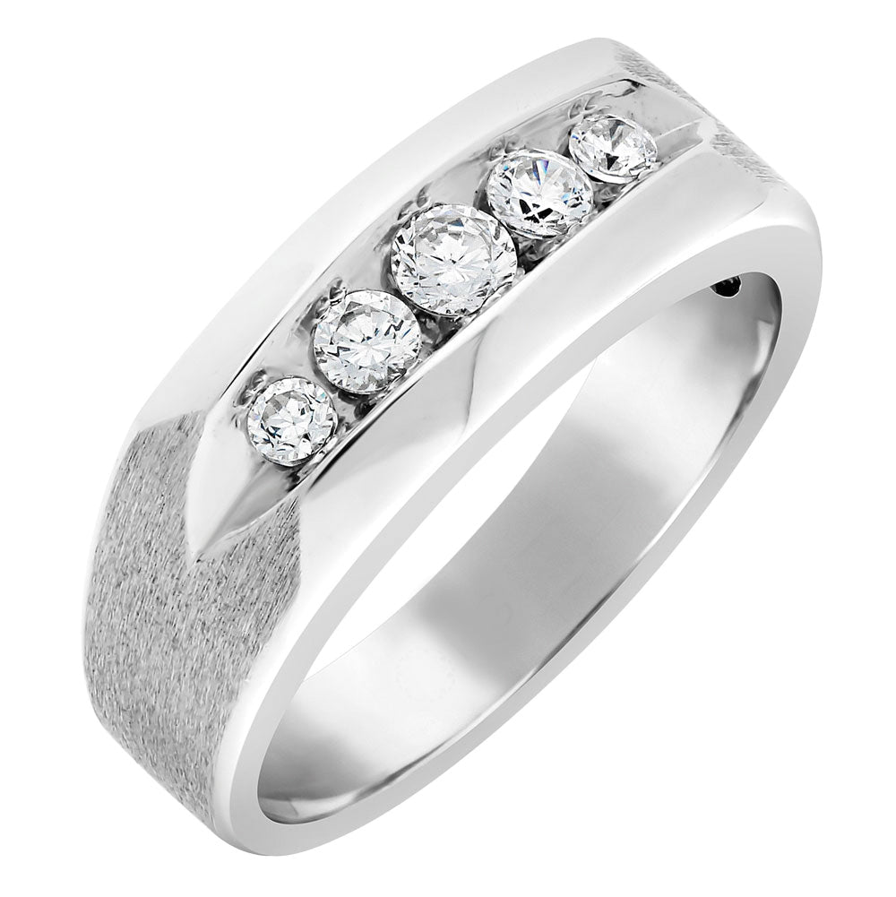 14K White Gold 1 CT Diamond Fashion Ring