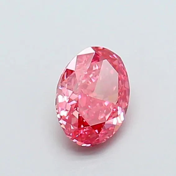 1.17ct Oval Lab Grown Diamond (Colour Fancy Vivid Pink, Clarity VVS2, IGI Certified)