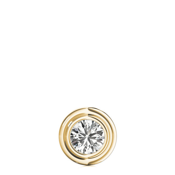 18K Yellow Gold 1ct Diamond Solitaire Pendant