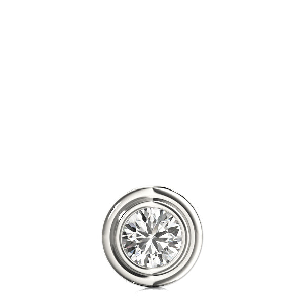18K White Gold 1ct Diamond Solitaire Pendant