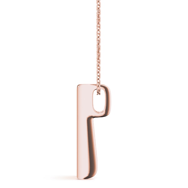 18K Rose Gold 1 ct tw Three Stone Diamond Pendant