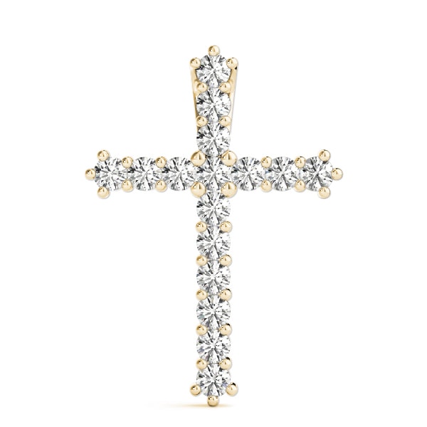 18K Yellow Gold 1 ct tw Fashion Diamond Pendant