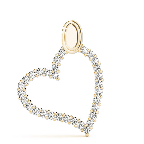 14K Yellow Gold Diamond Fashion Pendant