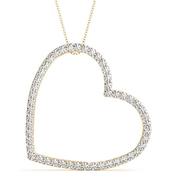 14K Yellow Gold 1 ct tw Fashion Diamond Pendant