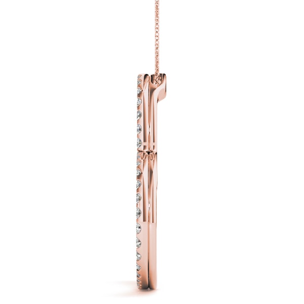 18K Rose Gold 1 ct tw Fashion Diamond Pendant