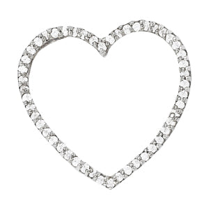Platinum 1 CT Diamond Fashion Cluster Pendant