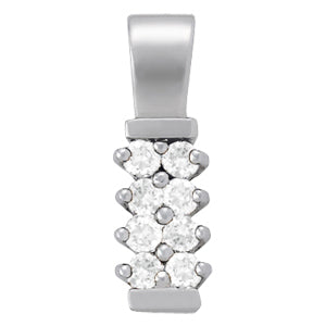 18K White Gold Diamond Fashion Pendant