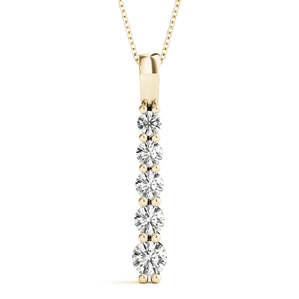 14K Yellow Gold 1/2 ct tw Fashion Diamond Pendant