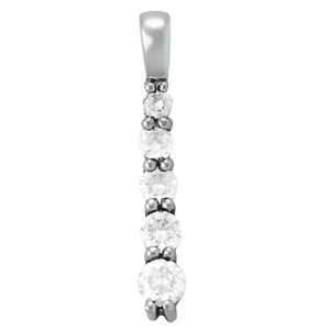 14K White Gold 1/2 ct tw Fashion Diamond Pendant