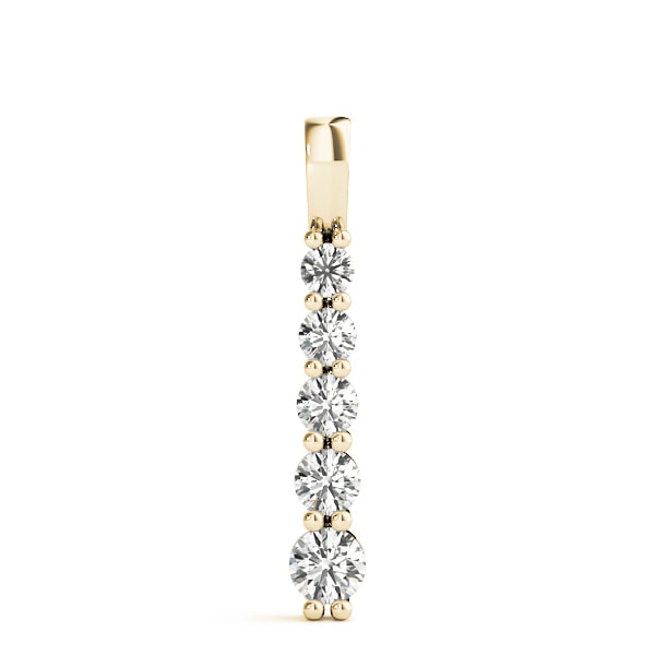 18K Yellow Gold 1/2 ct tw Fashion Diamond Pendant