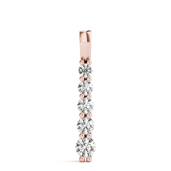 18K Rose Gold 1/2 ct tw Fashion Diamond Pendant