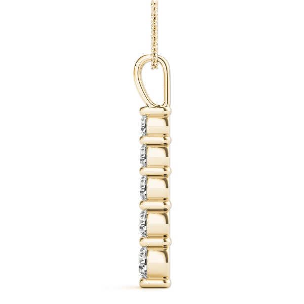 18K Yellow Gold 1/2 ct tw Fashion Diamond Pendant
