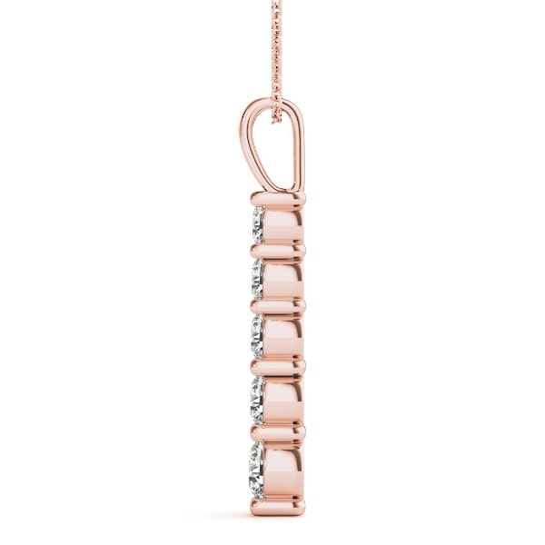 18K Rose Gold 1/2 ct tw Fashion Diamond Pendant