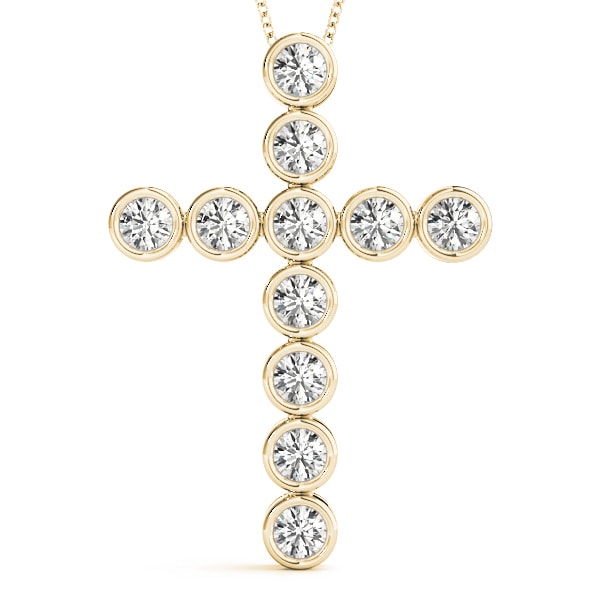 14K Yellow Gold 1 ct tw Fashion Diamond Pendant