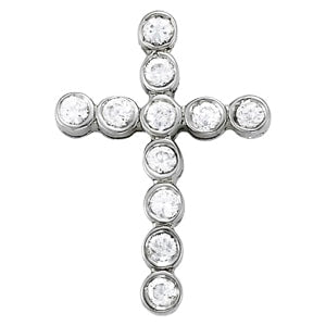 14K White Gold 1 ct tw Fashion Diamond Pendant