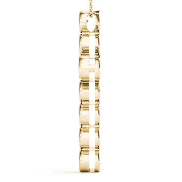 14K Yellow Gold 1 ct tw Fashion Diamond Pendant