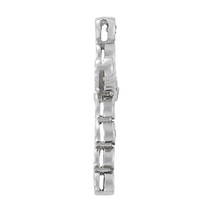 Platinum White Diamond Fashion Cross Pendant