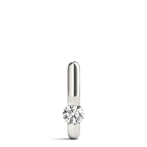 Platinum 1/2 CT Diamond Solitaire Pendant Necklace