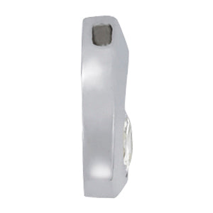 14K White Gold Round Diamond Solitaire Pendant
