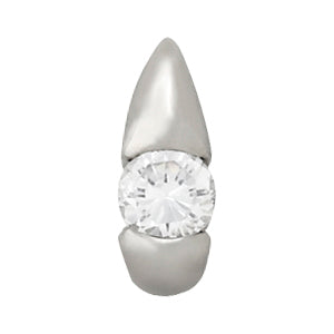 1/2 CT Platinum Round Diamond Solitaire Pendant
