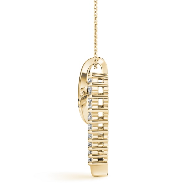 18K Yellow Gold 1/2 ct tw Fashion Diamond Pendant