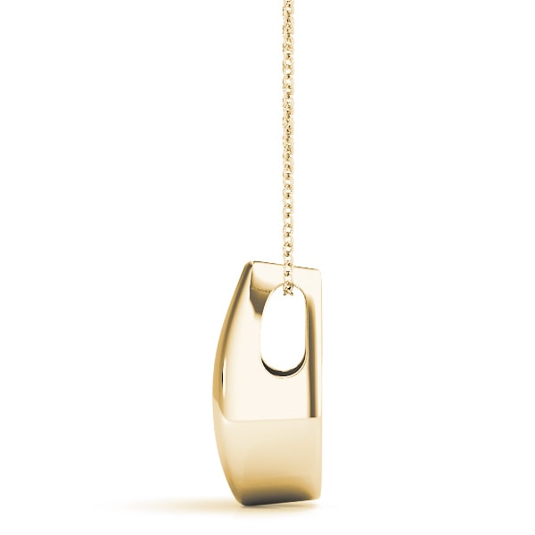 18K Yellow Gold 1 ct tw Three Stone Diamond Pendant