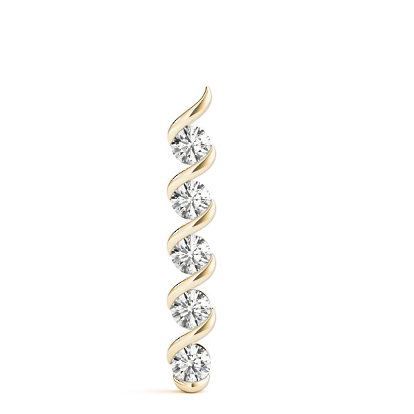 14K Yellow Gold 1 ct tw Fashion Diamond Pendant