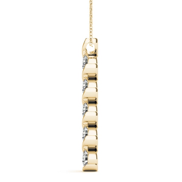 14K Yellow Gold 1 ct tw Fashion Diamond Pendant