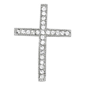 14K White Gold 1/4 ct tw Fashion Diamond Pendant