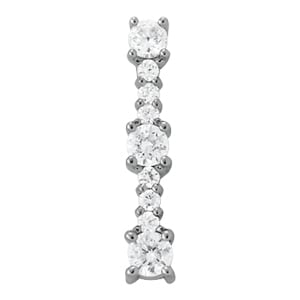 14K White Gold 1 ct tw Fashion Diamond Pendant