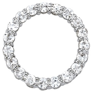 18K White Gold 1 1/2 ct tw Fashion Diamond Pendant