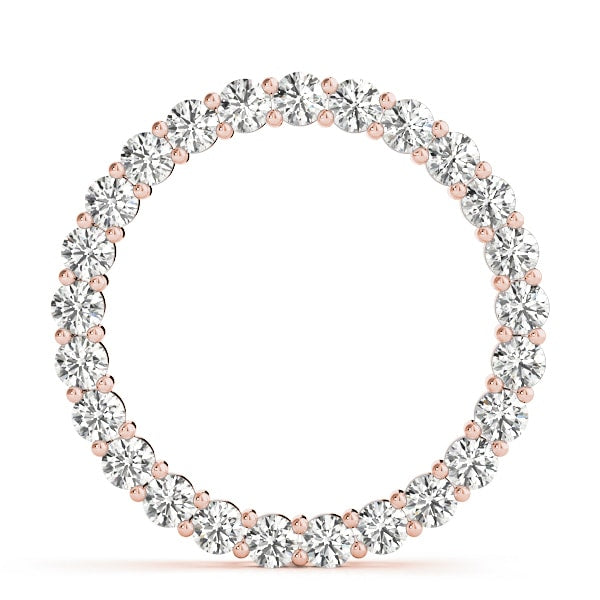 18K Rose Gold 1 1/2 ct tw Fashion Diamond Pendant