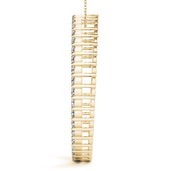 18K Yellow Gold 1 ct tw Fashion Diamond Pendant