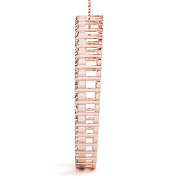 14K Rose Gold 1 ct tw Fashion Diamond Pendant