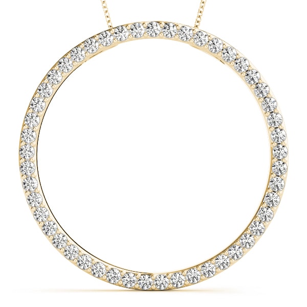 14K Yellow Gold 1 ct tw Fashion Diamond Pendant