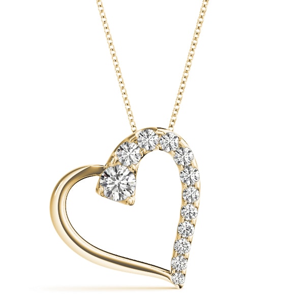 18K Yellow Gold 1 ct tw Fashion Diamond Pendant