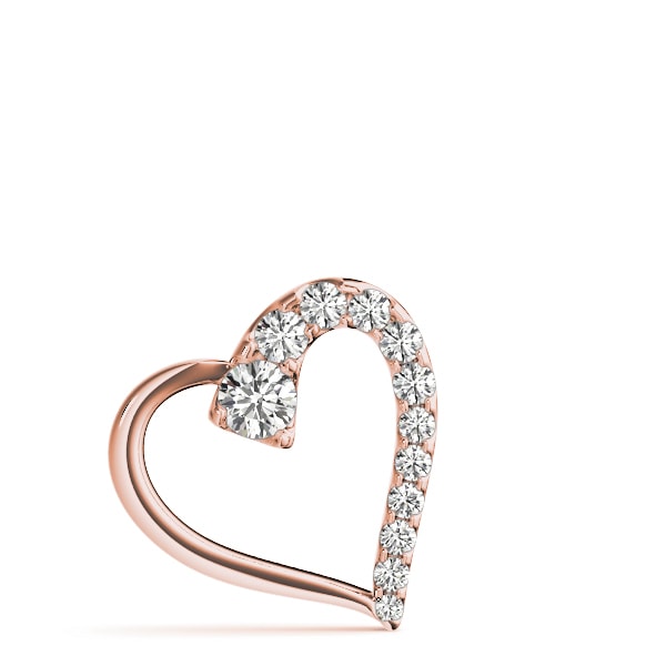 14K Rose Gold 1 ct tw Fashion Diamond Pendant