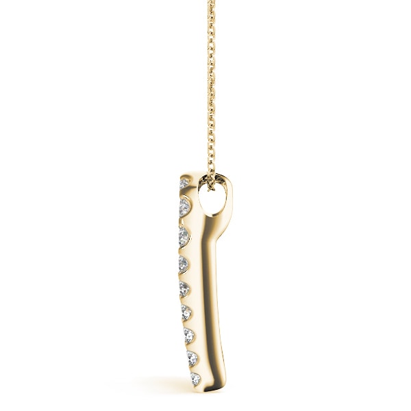 18K Yellow Gold 1 ct tw Fashion Diamond Pendant