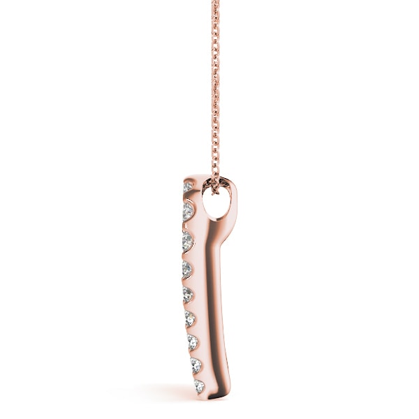 14K Rose Gold 1 ct tw Fashion Diamond Pendant