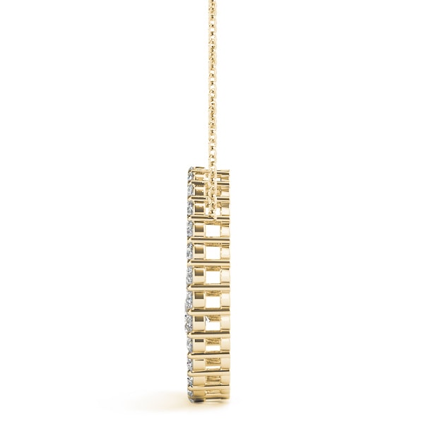 14K Yellow Gold 1 ct tw Fashion Diamond Pendant