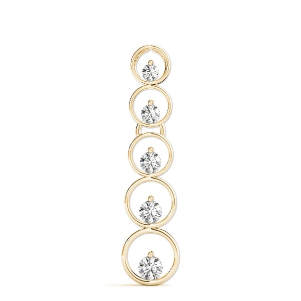 14K Yellow Gold 1 ct tw Fashion Diamond Pendant